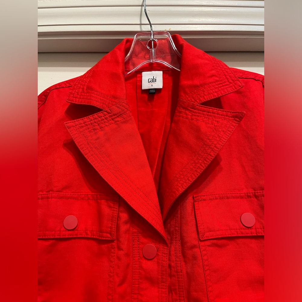 CAbi Detour lightweight jacket in Ruby, Small, NW… - image 9